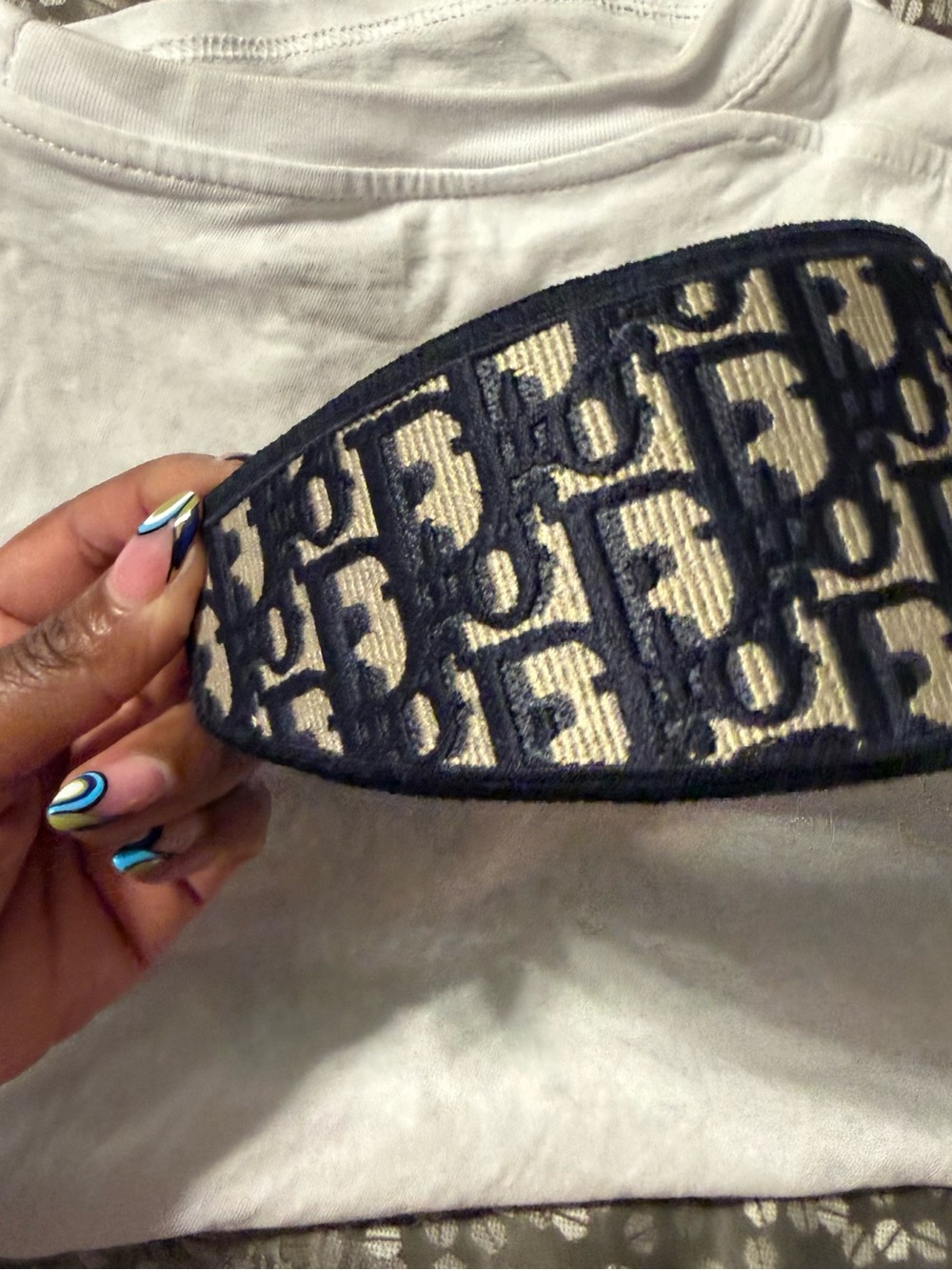 ❌❌❌SOLD❌❌❌Dior Oblique Navy Headband - Picture 7 of 11